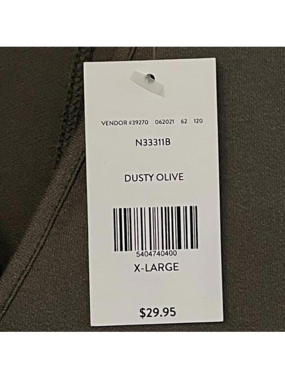 NWT Buckle Willow & Root Women’s Dusty Olive Tulip Knit VNeck Back Tie Top - Picture 7 of 8